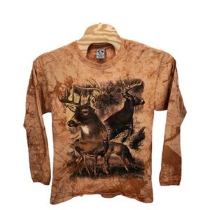 Vintage buck Long Sleeve Shirt - Brown